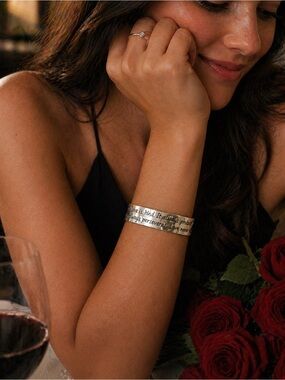 Vintage Silver Love Is Patient Bracelet Cuff – premier designs